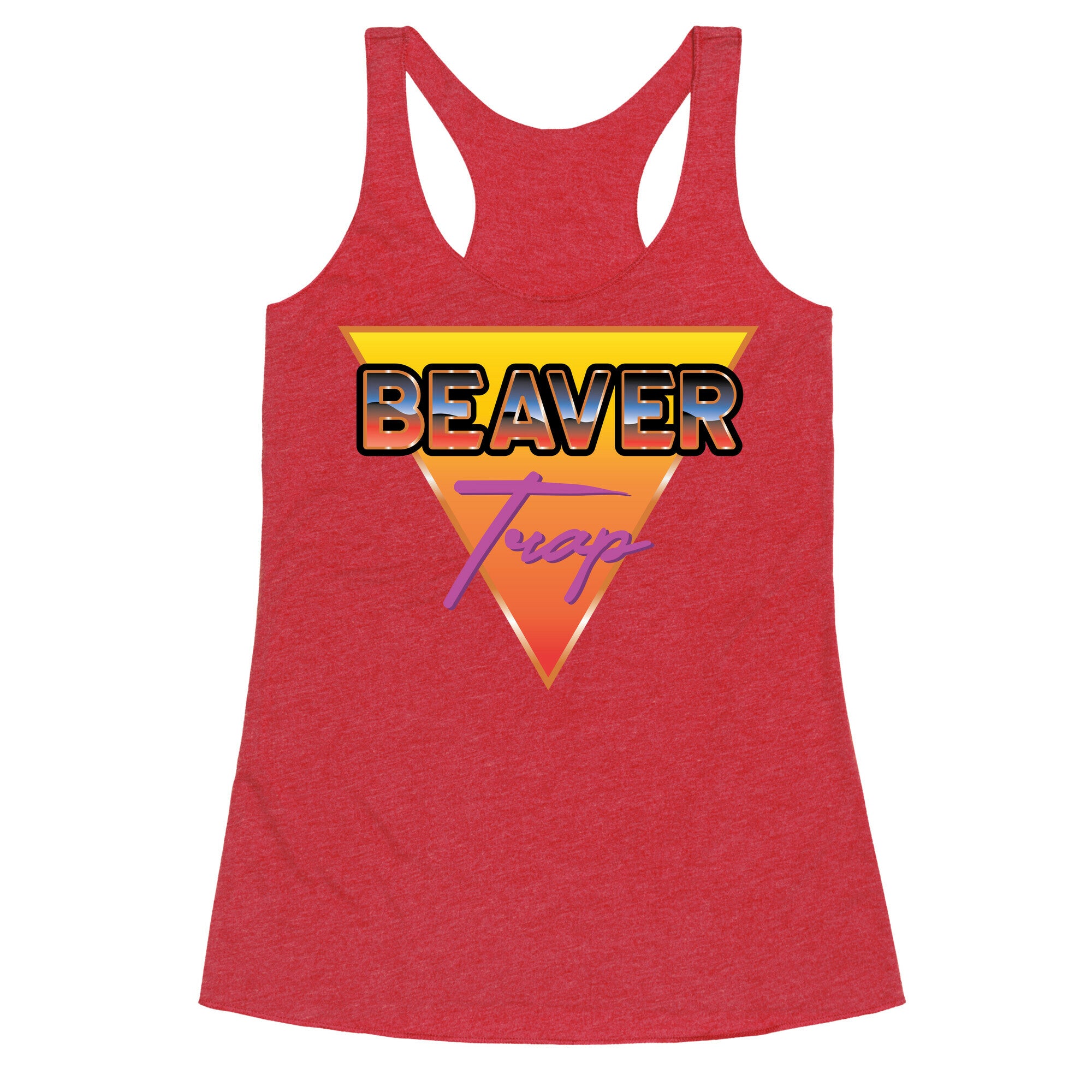 Beaver Trap 99 Parody Racerback Tank